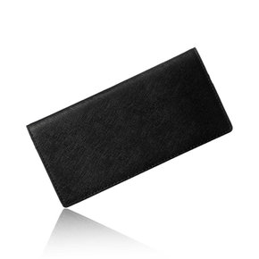 [VOICE] (Black) 사피아노 소가죽 남성 긴 지갑 가벼운 얇은 다발 지갑 동전 지갑 선물 선물
