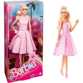 바비 (Barbie) 영화 [바비] 깅엄 드레스 [옷 갈아 인형 · 인형] [3 세 ~] HPJ96