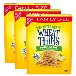 Nabisco Wheat Thins Whole Grain Snack 통곡물 밀 크래커 저지방 스낵 12oz 3팩