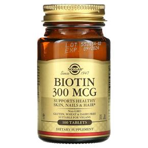 미국직구 Solgar 솔가 비오틴 Biotin 300mcg 100정