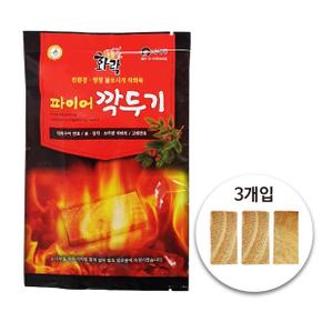 아트박스/쥬빌리라이프 파이어깍두기 3개입 (1봉) 국산 착화제 착화탄 번개탄