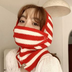 레니카 니트 바라클라바 후드 넥워머 겨울 방한 발라클라바 모자