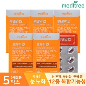 프리미엄 루테인12 베타카로틴 비타민 5박스(5개월분)