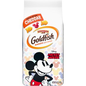 골드피쉬  스페셜  에디션  디즈니  미키  마우스  체다  크래커  스낵  크래커  6.6온스  가방