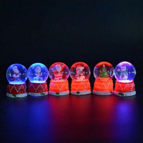 크리스마스 파티용품 이벤트 워터볼 스노우 소품 LED