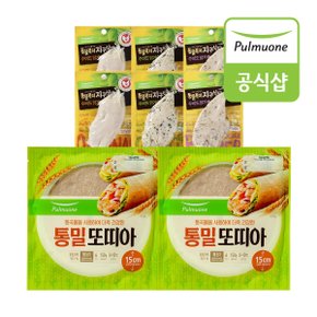 닭가슴살 통밀또띠아 스낵랩 세트 골라담기 (또띠아12입,동물복지닭가슴살8개)