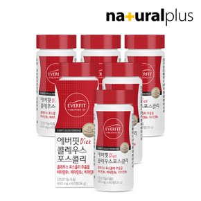 에버핏 콜레우스포스콜리 60정 6병 / 빨간 다이어트 체지방 감소 비타민B