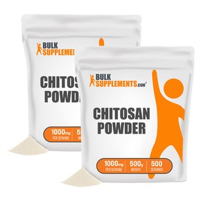 벌크서플리먼트 키토산 파우더 가루 Chitosan Powder 500g 2팩