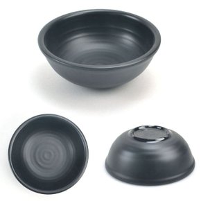 블랙 멜라민 대접 탕그릇 국그릇 12.3x4.7cm 15호 (WABED83)