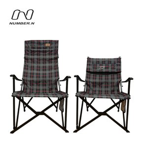 1+1 넘버엔 폴딩 릴렉스 체어 블랙 / 접이식 야외 휴대 용 감성 캠핑 의자