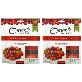 Organic Traditions 오가닉 건크랜베리 113g 2개 Dried Cranberries