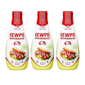 [해외직구]Kewpie Mayonaise Japanese Mayo 큐피 마요네즈 일본식 마요 12oz(355ml) 3팩