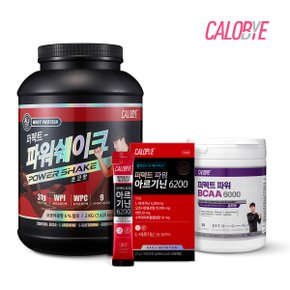 퍼펙트 파워쉐이크 김종국 헬스 단백질 보충제 초코맛 2kg+bcaa+고함량 아르기닌6200