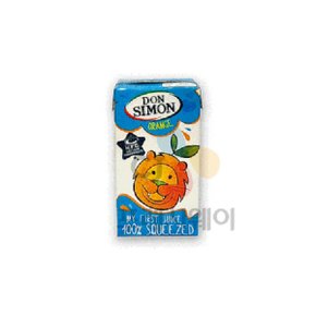 돈시몬 착즙오렌지주스 오렌지100%(빨대포함 125ml x40개) 1BOX