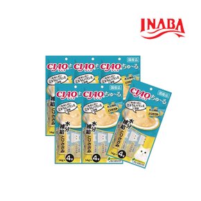 이나바 고양이간식 차오츄루 SC-180 수분보급 닭가슴살 56G 6팩