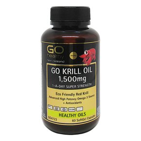 고헬씨 크릴 오일 Go Healthy Krill oil 1500mg 60정