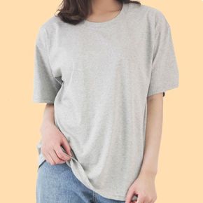 남녀공용기본반팔티 민무늬T 기본무지티셔츠 멜란지 (WC4B764)
