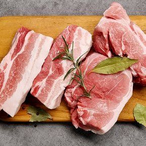 [무료배송]냉장 수육용 돼지고기 삼겹살 900g