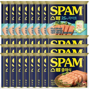 스팸 340g 혼합 32개(클래식x24+마일드x8) / 햄 통조림