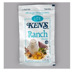 [해외직구]켄즈 푸드 라이트 랜치 드레싱 피켓 43g 60팩 Kens Foods Lite Ranch Dressing Packet 1.5oz