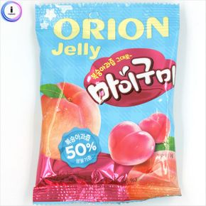 젤리 오리온 사탕 캔디 마이구미복숭아66g 1p X ( 5매입 )