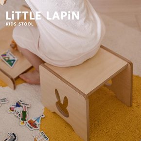 리틀라핀 스툴 / 자작나무 원목 유아 아기 의자 유아 키즈 가구