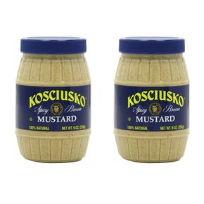 [해외직구]Kosciusko Spicy Brown Mustard 코시우스코 스파이시 브라운 머스타드 9oz(255g) 2팩