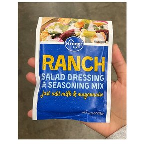 [해외직구]크로거 랜치 샐러드 드레싱 앤 시즈닝 믹스 28g 10팩 Kroger Ranch Salad Dressing n Seasoning Mix 1oz