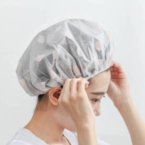 비닐헤어캡 머리캡 샤워캡 헤어모자 헤어캡 방수 헤어밴드 샴푸캡 X ( 5매입 )