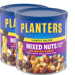 [해외직구] Planters 플랜터스 라이틀리 솔티드 믹스 넛 425g 2팩