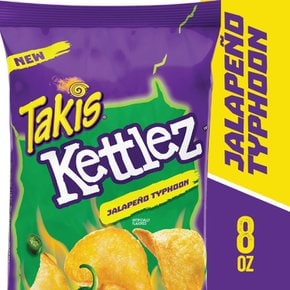 Takis  Kettlez  할라피뇨  태풍  227g  가방  할라피뇨  맛  매콤한  주전자요리  감자  칩