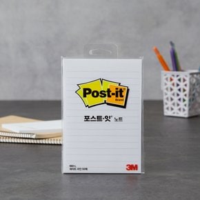 Post-it 포스트잇 노트 흰색 라인 (102×152mm/1개 50매)