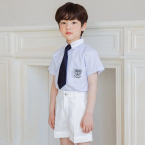 로한 남아 정장 (셔츠+흰반바지) 유아 어린이 키즈 주니어 돌 아기 두돌 10세 여름 하복