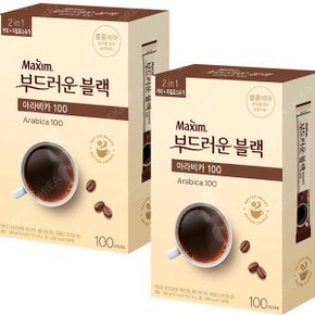 동서 맥심 부드러운 블랙 아라비카100 100T X 2개(200T) 설탕 믹스 커피