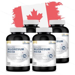 로얄캐네디언 캐나다 킬레이트 마그네슘 헥사 120캡슐x4통