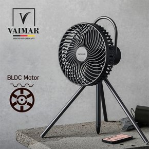 [VAIMAR] 독일 바이마르 BLDC 캠핑용 리모컨 선풍기(블랙) VMK-ROM-PAN