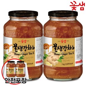 꽃샘 꿀생강차S 1kgX2개+안전포장