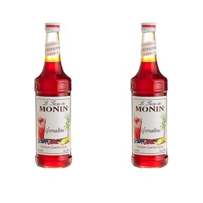[해외직구]모닌 프리미엄 그레나딘 석류 시럽 750mL 2팩 Monin Premium Grenadine Flavoring Syrup 25.4oz