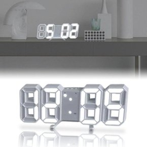 [OFK5808R]무소음 책상 디지털 전자 조명 벽걸이 시계