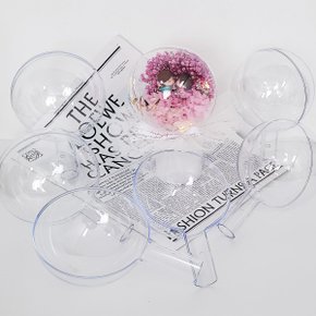 5세트 꽃풍선 아크릴볼 손잡이형 14cm 만들기 재료