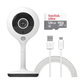 (세트)스마트 CCTV 홈카메라 고정형 + 128메모리 + 3m케이블