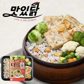 더담은 도시락 스테이크 갈릭+퀴노아영양밥 1팩