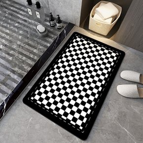 포유 빨아쓰는 욕실 화장실 체스판 규조토 발매트
