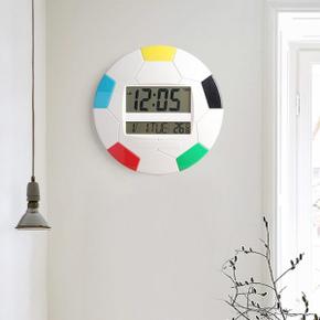 축구공 LED 벽시계 날짜 알람 탁상겸용 벽걸이 시계 전자벽시계