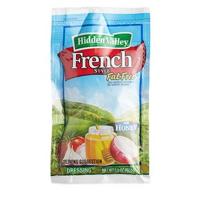 [해외직구]히든밸리 무지방 프렌치 드레싱 허니 패킷 42.5g 84팩 Hidden Valley Fat Free French Dressing Honey Packet 1.5oz