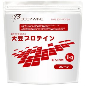콩 단백질 무첨가 플레인 마시기 쉬운 소이 단백질 바디 윙 (일본 국내 정제 1kg)