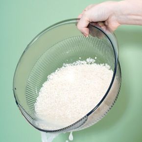 쌀 씻는 세척볼 믹싱볼 투명한 채반 손잡이