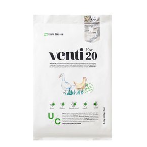 벤티 포 20 캣 3.6kg 이뮨서포트 유기농 고양이사료