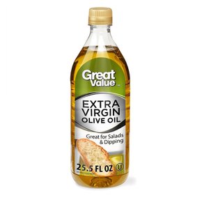 [해외직구]그레이트밸류 엑스트라 100% 버진 올리브 오일 754ml Great Value Extra Virgin Olive Oil 25.5oz