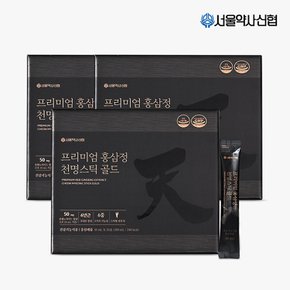 프리미엄 홍삼정 천명 골드 30포 3세트(쇼핑백포함)